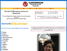 Tablet Screenshot of kleintierpraxis-kornat.de